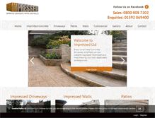 Tablet Screenshot of patternedconcrete.co.uk